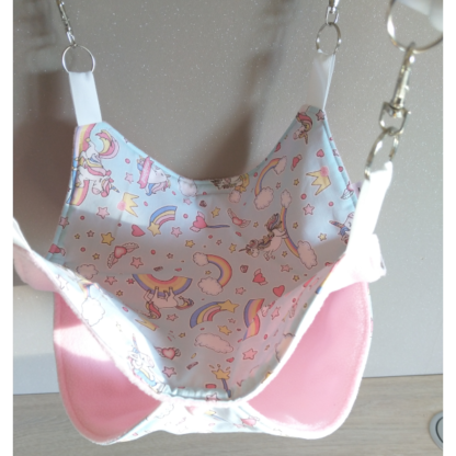 Hamac 2 étages - 28cm x 28cm - Rainbow licorne
