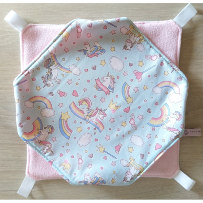 Hamac 2 étages - 28cm x 28cm - Rainbow licorne
